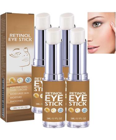 JASUBAI Under Eye Brightening Balm Stick Retinol Eye Stick with Collagen Luminous Balm for Under Eye Bags Under-Eye Moisturizing Balm Under Eye Cream for Puffiness and Under Eye Bags