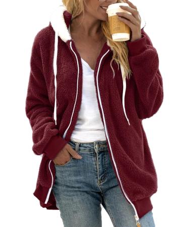 Shop Women's Oversized Plush Jacket - Lightweight Quilted Fleece Coat with Hood | Winter Collection in Multiple Colors - Buy Online on GoSupps.com