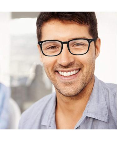 Suertree Blue Light Filter Reading Glasses | Anti-Tired Hinge Computer Glasses for Men & Women | 1.50x Optical Aid - Buy Online on GoSupps.com