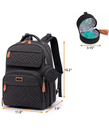 Diaper Bag Backpack  BabbleRoo Unisex Baby Bags with Changing Pad  Pacifier Case & Stroller Straps  Multifunction Waterproof Travel Back Pack for Boys Girls  Black - Buy Online on GoSupps.com