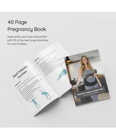 Pregnancy Support Belt - Relieve Back Pelvic Hip Pain - Includes 40 Page Pregnancy Book - Size M 10-12 - Buy Online on GoSupps.com