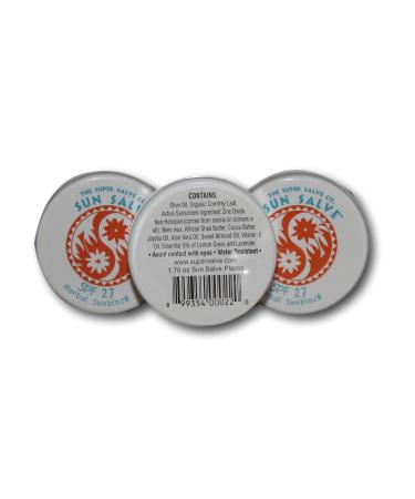 Super Salve Sun Salve Herbal Sunscreen SPF 27 1.75oz - Natural Protection - Buy Online on GoSupps.com