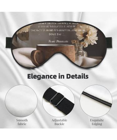 Sleep Mask Eye for Men & Women - Reusable Soft Blackout Eye Masks for Better Sleep Travel & Gifts - Inspirational Quotes - Buy Online on GoSupps.com