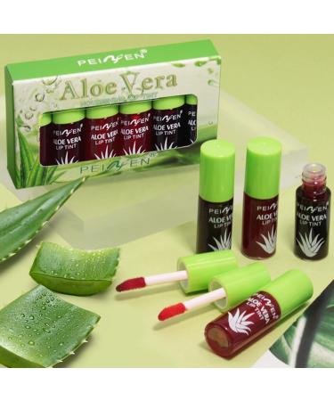 Long-Lasting Lip Stain Set - 6 Waterproof Colors | Mini Liquid Lip Oil & Tinted Gloss for Cheeks | Hydrating Non-Stick Cup Vivid Color - Perfect for Women - Buy Online on GoSupps.com