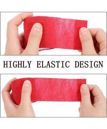 Baluue 6 Pcs Elastic Pet Wrap - Self Adherent Sports Tape for Animals | Non-Woven Fabric Knee Pads | Assorted Colors - Perfect for Pets - Buy Online on GoSupps.com