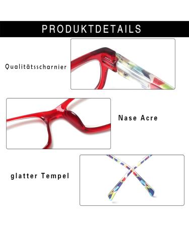 Kerecs 5 Pairs Stylish Reading Glasses for Women - 2.5 Diopter Fashion Frames - Quality Mixed Color Readers - Buy Online on GoSupps.com