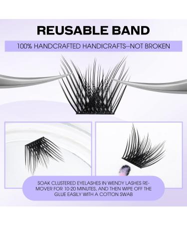 Individual Cluster Lashes Extension 0.07mm D Curl 14mm - 8 Styles DIY Eyelash Extensions - Buy Online on GoSupps.com