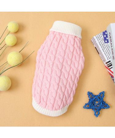 Gojiny Dog Sweater Vest - Warm Soft Knitted Crochet Jacket for Small Medium & Large Dogs - Pink - Buy Online on GoSupps.com