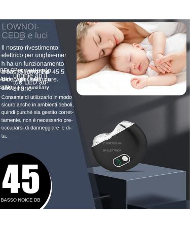 Automatic Electric Nail Clipper Electric Nail Clippers | Safety Nail Clippers - Rechargeable Nail Clippers with Digital LCD Display with Light and 3 Speeds for Kids Teens Black - Buy Online on GoSupps.com
