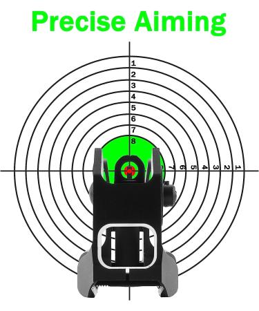 AGGXPF Fixed Iron Sights Set for Picatinny Weaver Rails - Durable Backup Front and Rear Sight - Buy Online on GoSupps.com