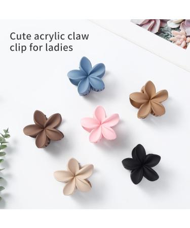 Shop 6 Elegant Flower Hair Clips for Women Stylish Accessories for Thick Hair in 6 Colors | Perfect Gift for Girls - Buy Online on GoSupps.com