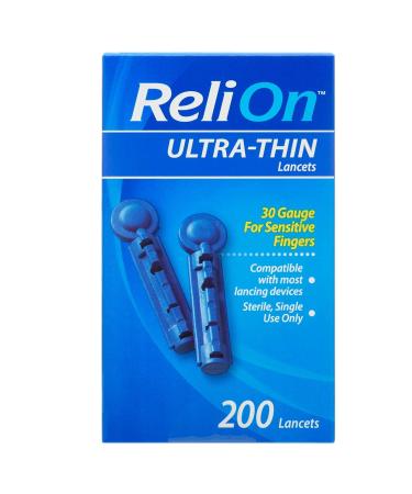 ReliOn Premier CLASSIC Blood Glucose Monitor Kit - 25 Test Strips, Lancing Device, Lancets, Travel Case - Diabetes Testing - Buy Online on GoSupps.com