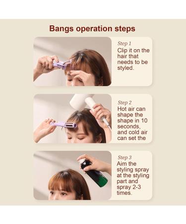 Kapaunn Volumizing Hair Curler Styling Tool for Volumizing 2-in-1 Curling Comb Curlers on Top of Head Grip Hair Root Volume Hair Styling Tools for Home Travel Purple - Buy Online on GoSupps.com