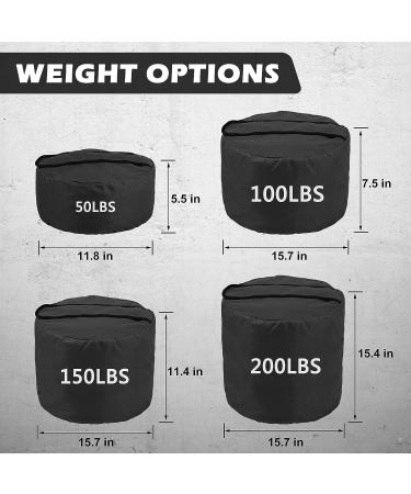 NAIZEA 100LB Heavy Duty Training Sandbag for Fitness Workouts - Black - Buy Online on GoSupps.com