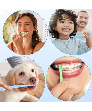 2 Pack Interdental Toothbrushes - Soft Fragrant Brushes for Orthodontic Braces Cleaning (Green/Sky Blue) - Buy Online on GoSupps.com