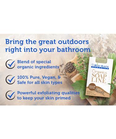 Organic Woodland Cocktail Soap | Handmade Exfoliating Shampoo Bar | 100% Natural No GMO & SLS | Refresh & Rejuvenate | Woodsy Scent | Bio-Safe Organics 4 oz - Buy Online on GoSupps.com