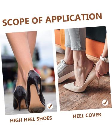 SHERCHPRY Heel Caps - 80 Pairs Non-Slip High Heel Tips & Cushions | Protective PVC Replacement for High Heels - Buy Online on GoSupps.com