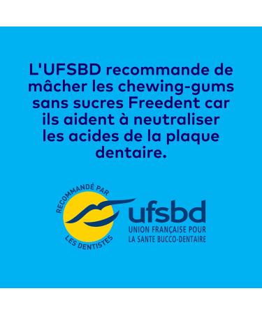 FREEDENT - Chewing-gum Menthe Givr e sans sucres - 5 paquets de 10 drag es - 70g - Buy Online on GoSupps.com
