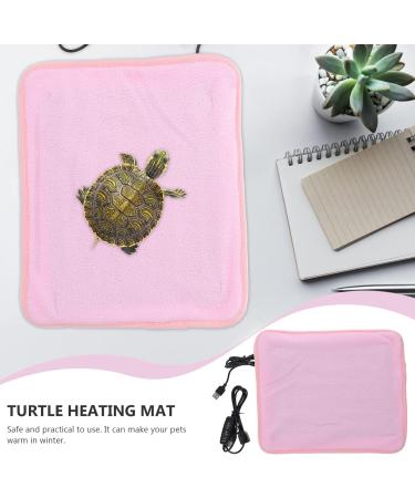 FRCOLOR Heat Mat Reptile Pet Heating Pad Small Puppy Heat Pad USB Electric Pet Heated Bed Mat for Cats Turtle Lizard Reptile Thermal Sleeping Pad Adjustable 11.8 X 9.8 in 30X25X0.1CM Pink - Buy Online on GoSupps.com