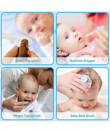 Baby Grooming Kit - 26 in 1 Nursery Essentials Baby Registry Shower Gift for Newborns Infants Toddlers Boys Girls Kids-Safety Baby Comb Brush Finger Toothbrush Nail Clippers Scissors(Blue) - Buy Online on GoSupps.com