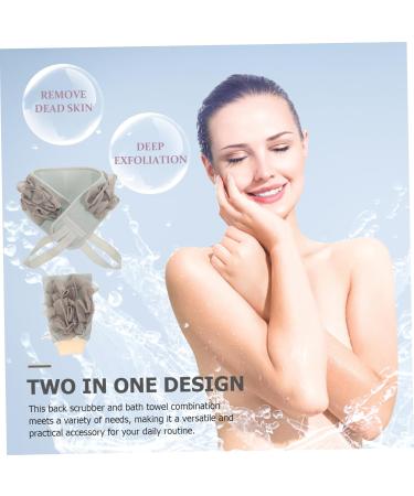Healeved 2 Pcs Back Scrubbers | Exfoliating Bath Shower Scrubber & Loofah Gloves for Smooth Skin | International Shipping Available - Buy Online on GoSupps.com