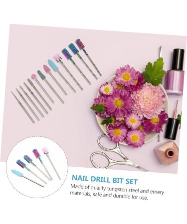 Beavorty 1 Nail Drill Set drill bits nail polishing tools nails gel remover nail drill heads manicure file bit nail polish gel manicure drill bit kit Acrylic head to rotate ceramics - Buy Online on GoSupps.com