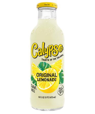 Calypso Lemonades | Made with Real Fruit and Natural Flavors | Original Lemonade, 16 Fl Oz (Pack of 12)