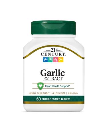 21st Century Garlic Extract Standardized 60 Enteric Coated Tablets