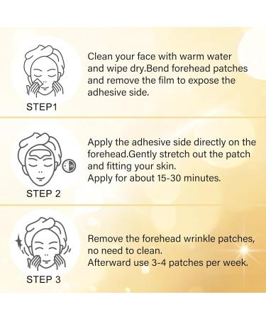 Jakuva 24K Gold Forehead Wrinkle Patches | Hydrogel Pads with Collagen & Vitamin E - Moisturizing Forehead Care (20PCS - Buy Online on GoSupps.com