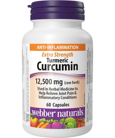 Webber Naturals Turmeric Curcumin Extra Strength & Vitamin D3 2500 IU Extra Strength 180 Softgels For Healthy Bones Teeth and Helps Prevent Vitamin D Deficiency Herbal Supplement + Vitamin D3 Turmeric Curcumin 60 count (Pack of 1) - Buy Online on GoSupps.com
