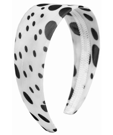 Buy Retro Black White Dots Headband Hair Accessory | Stylish Elastic Hairband for All Occasions | Worldwide Shipping - Buy Online on GoSupps.com