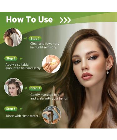 Batana Oil Hair Treatment - Repair Damaged Hair Prevent Hair Loss & Eliminate Split Ends - 4.2OZ Conditioner & Hair Mask for All Hair Types - Buy Online on GoSupps.com