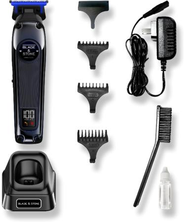 Blade & Stone Professional Hair Trimmer for Men - PT301 | Diamond-S Blade Micro-Gap Tech 7200 RPM Brushless Motor Cordless & Durable - Dark Night - Buy Online on GoSupps.com