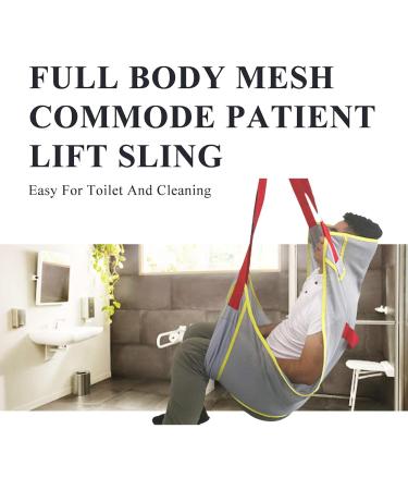 Patient Lift Sling Full Body Mesh Sling Shower Sling Toilet Sling with Commode Opening Heavy Duty Transfer Sling for Bariatric Caregiver Elderly Disabled Safety Convenient Load-230kg/507 lbs A - Buy Online on GoSupps.com