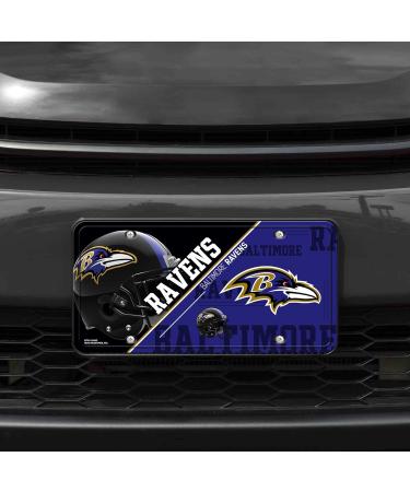 Buy NFL Baltimore Ravens Metal License Plate - Team Color | Rico Industries Unisex Design - Buy Online on GoSupps.com