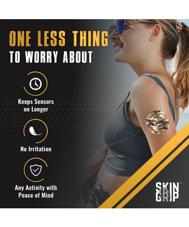 Skin Grip Freestyle Libre 2 Adhesive Patches - Waterproof & Sweatproof - 20 Pack Camo - Buy Online on GoSupps.com