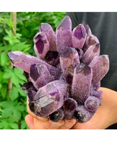 Natural Crystal Rough Very Beautiful Natural Purple Ghost Phantom Quartz Druse Minerals (Size : 600-800g) - Buy Online on GoSupps.com