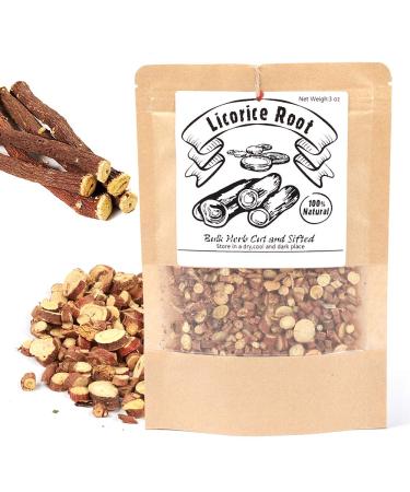 EidolonGreen China Medicinal Herb Licorice Root Tea(Sweet Root/ /Gancao/ /Glycyrrhiza glabra L.) Dried Bulk Herbs 3Oz (88g) - Buy Online on GoSupps.com