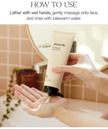 ABOUT ME Rice Makgeolli Skin Softener + About Me Rice Makgeolli Cleansing Foam Bundle - Buy Online on GoSupps.com