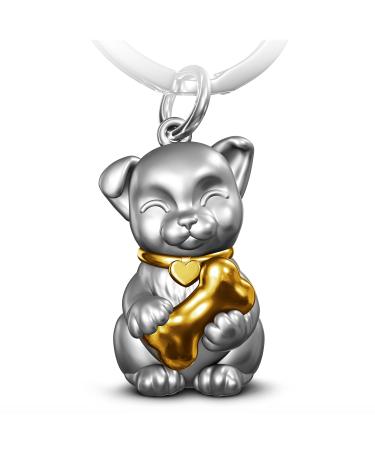 Fabach dog keychain Puppy - Small dog lucky charm puppy keychain Labrador - dog paw key rings dog paw pod - dog gift dog owner gold - Buy Online on GoSupps.com