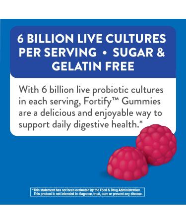 Nature's Way Fortify Probiotic Gummies - Berry Flavor, 6 Billion CFU, 60 Count - Buy Online on GoSupps.com
