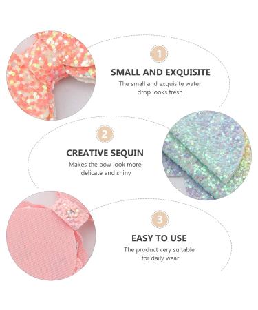 Frcolor 6-Piece Glitter Hair Loops - Colorful Double Layer Hair Accessories for Toddlers Children & Women - Cute Kawaii Bows & Clips (Random Color) - Buy Online on GoSupps.com