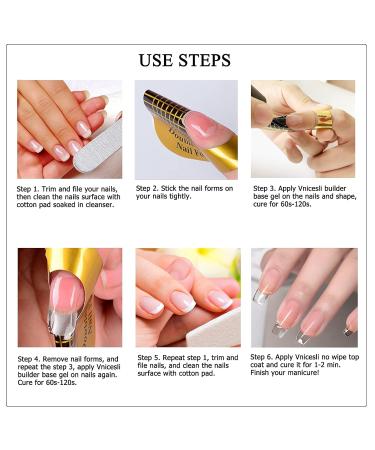 VNICESLI 7 in 1 Builder Nail Gel - 10ml UV/LED Gel for Nail Extensions Strengthening & Design (Pink) | International Shipping - Buy Online on GoSupps.com