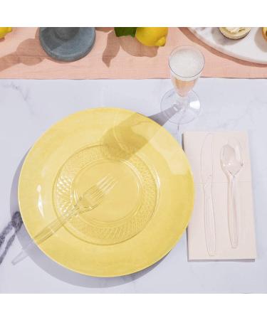 300 Pack Clear Heavy Duty Plastic Forks - Disposable Fancy Cutlery Silverware Bulk - Buy Online on GoSupps.com