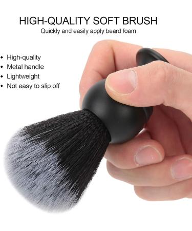 Premium Nylon Shaving Brush with Soft Hair & Metal Handle - Ideal for Home & Salon Use | Men's Shaving Brush - Buy Online on GoSupps.com