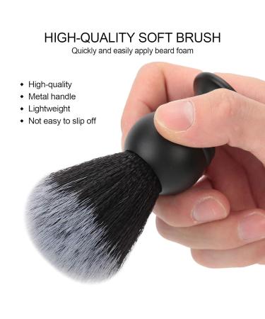 Professional Shaving Brush with Metal Handle - Soft Bristles for Superior Shaving Foam | International Shipping Available - Buy Online on GoSupps.com