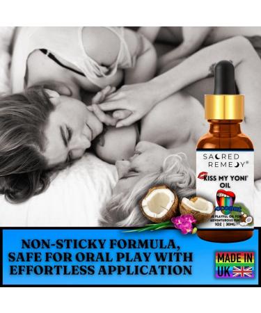 Kiss My Yoni Premium Body Lotion with Coconut Oil - Non-Sticky Massage Oil 30ml Vegan Natural Organic Non Toxic - Buy Online on GoSupps.com