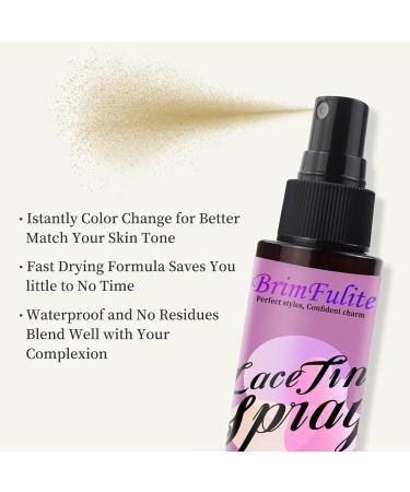 Lace Tint Spray for Wigs Fast-Drying Hiding Lace Wig Spary for Lace Front Synthetic Wigs Long Lasting Travel Size Wig Tint No Residues Suitable for All Hair Types Dark Brown - Buy Online on GoSupps.com