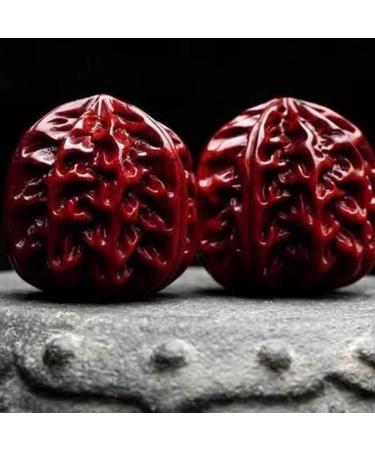 Unbit Baoding Balls - 2 Pack Marble Stress Balls for Hand Self-Massage & Exercise (40mm Walnut Color) - Buy Online on GoSupps.com