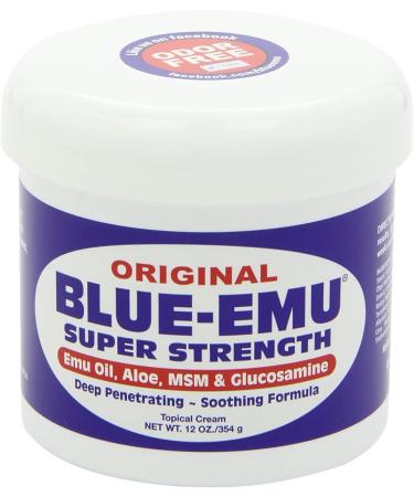 Blue Emu Muscle and Joint Deep Soothing Analgesic Cream 12oz - Fast Pain Relief - Buy Online on GoSupps.com